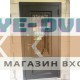Входная дверь АСД Аляска с окном и лазерной резкой